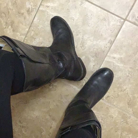 FRYE Black Leather Paige Boots sz 9 - Picture 4 of 6